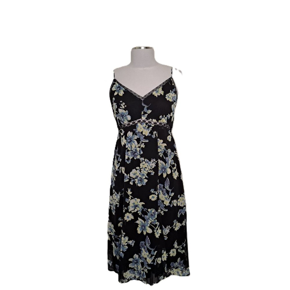 Soprano Floral Lined Dress Spaghetti Straps Multicolor Size L New with Tag - Picture 1 of 11